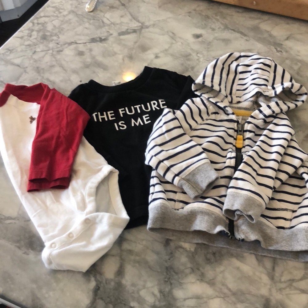 Set of 3 Baby Boys Tops